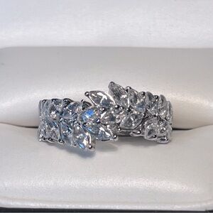 925 Sterling Silver Leaf Design Ring